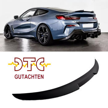 Heckspoiler V-Typ Schwarz Glanz 8er BMW G15 Coupe M850I 840I F92 M8 Hecklippe + DTC CH Gutachten