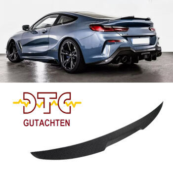 Heckspoiler V-Typ Carbonoptik 8er BMW G15 Coupe M850I 840I F92 M8 Hecklippe + DTC CH Gutachten