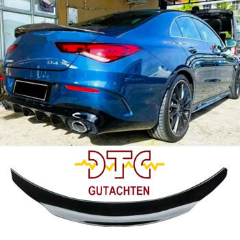 Heckspoiler PSM Typ Schwarz Glanz Mercedes CLA W118 C118 CLA35 CLA45s AMG Hecklippe + DTC CH Gutachten