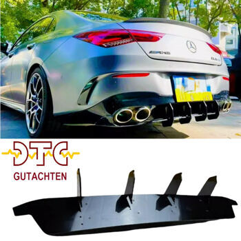 Diffusoraufsatz, Schwarz Glanz, Mercedes CLA C118 W118 X118 CLA35 CLA45 CLA45S AMG + DTC CH Gutachten
