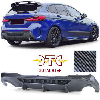 Diffusor P-Typ DTC Gutachten 1+1 Carbonoptik BMW 1er F40 M-Paket Heckdiffusor