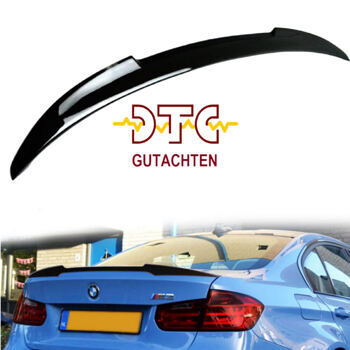 Hecklippe M4-Typ MIT DTC CH-Zulassung Schwarz Glanz BMW F30 F80 M3 Heckspoiler