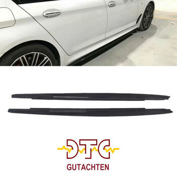 Seitenschweller P-Typ Carbon-Optik Performance BMW 5er G30 G31 M Paket M5 F90 Seitenschweller + DTC CH Gutachten