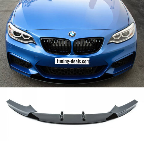 Frontlippe schwarz glänzend für BMW 2er - tuning-deals.com