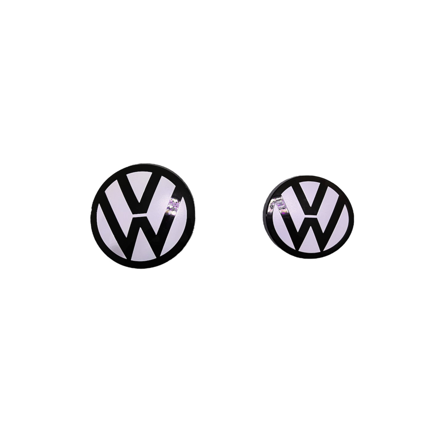 VW Embleme in Weiss (vorne & hinten)