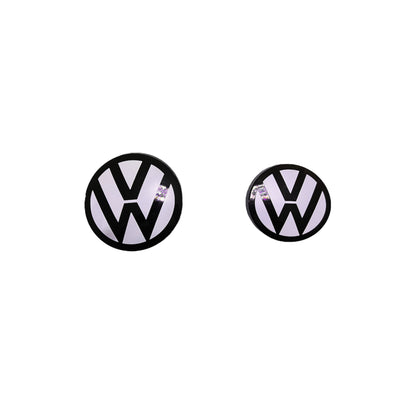 VW Embleme in Weiss (vorne & hinten)