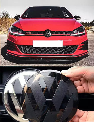 VW Embleme in Schwarz (vorne + hinten) –