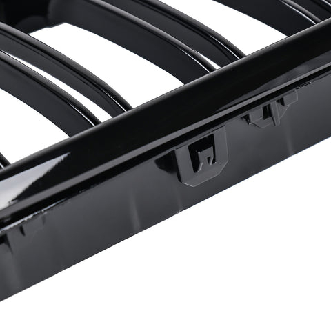 Kidney Grill Double Bar Suitable for BMW 6 Series F06 F12 F13 Coupe Piano Black