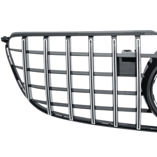 GT Panamericana Grill passend für Mercedes GLS X166 2015-19 silver schwarz